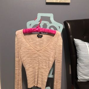 Bebe gold sweater shirt
